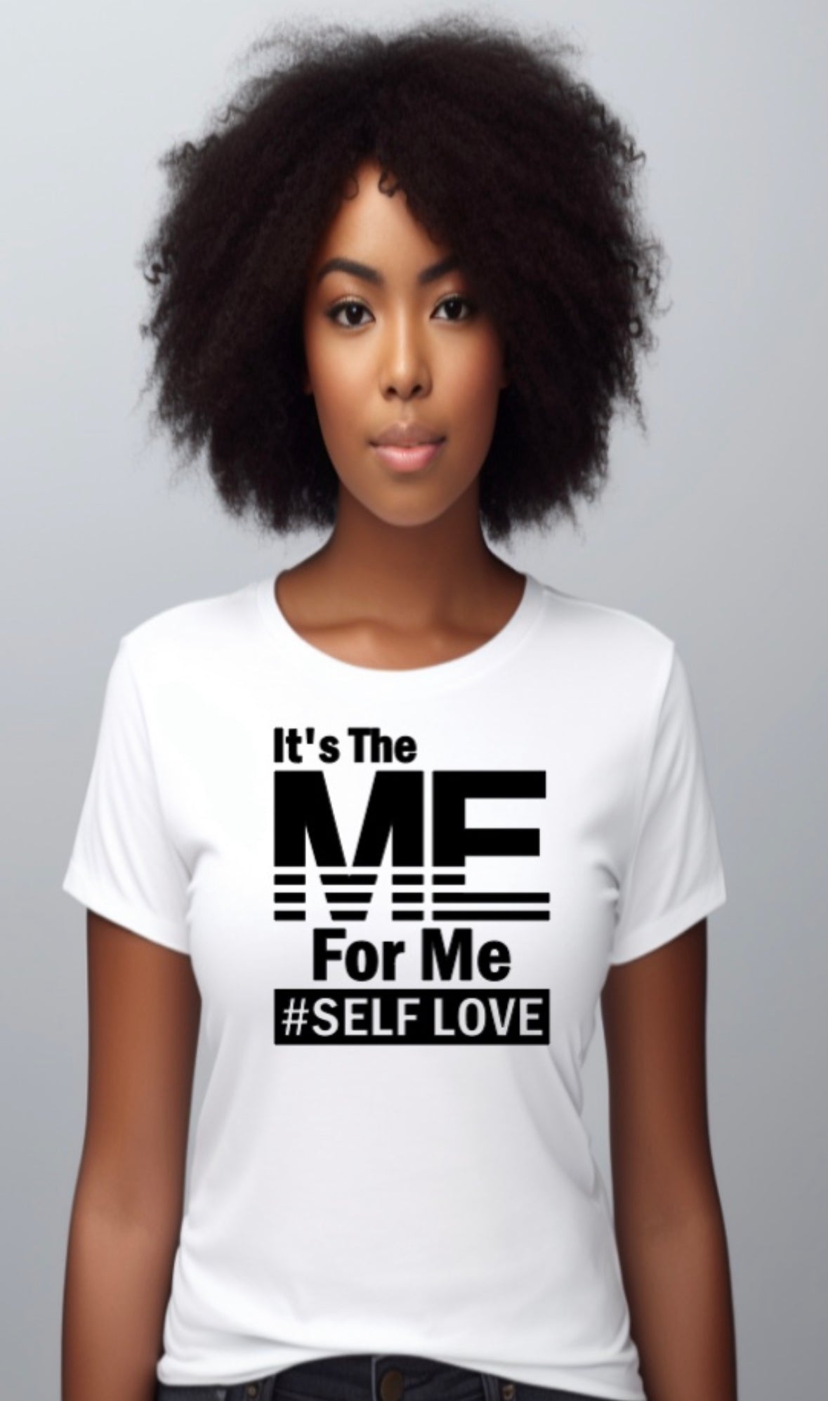 Self Love Kreative Warrior style- Motivational, Wellness, Self Growth, White tee, black font