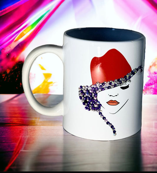 Red Hat (BLING) Coffee/Tea Cup