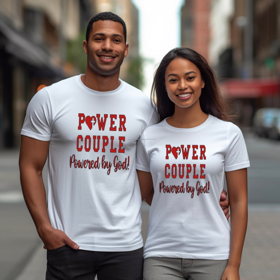 Powered by God T-shirt set