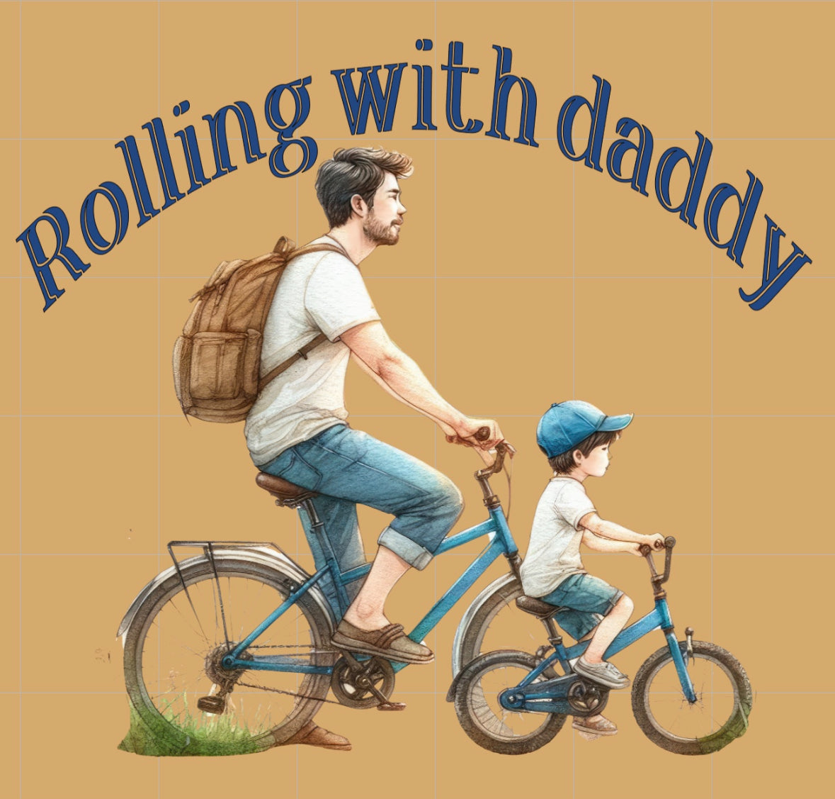 Rolling with daddy