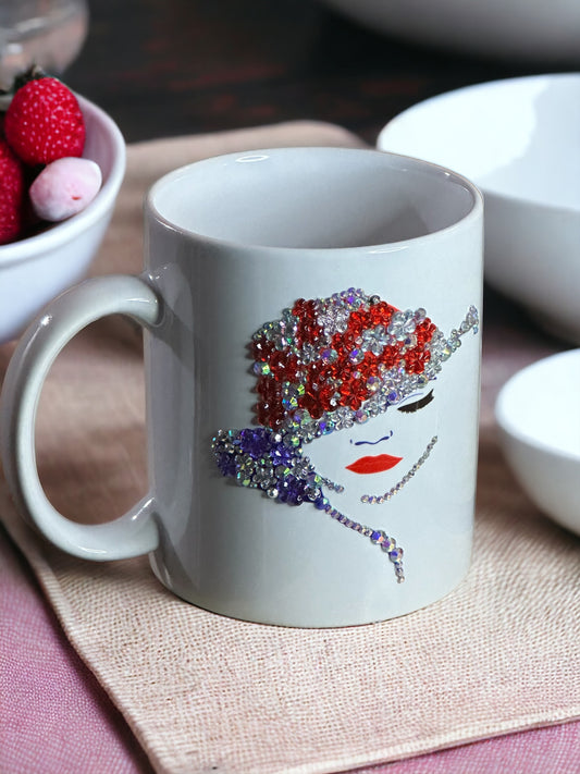 Red Hat Diva Bling Coffee Cup